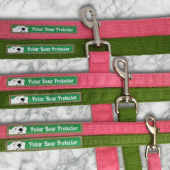 New Corduroy Polar Bear Protector Leashes in Hemp/Organic Cotton