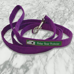 New Corduroy Polar Bear Protector Leashes in Hemp/Organic Cotton